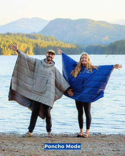 PolarHug™ | 3-i-1 ultimat utendørsponcho / sovepose / teppe