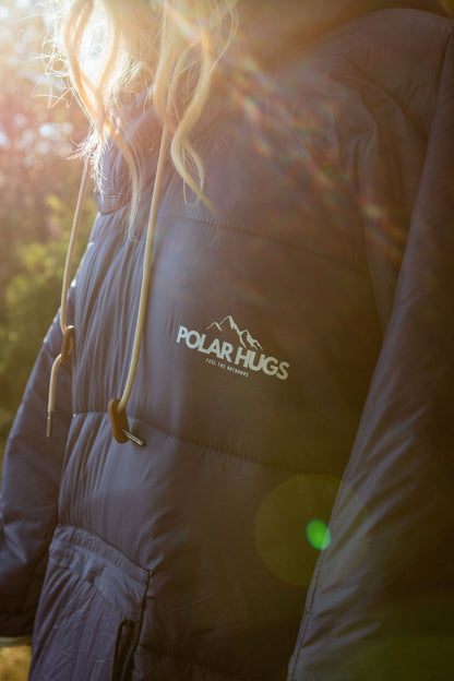 PolarHug™ | 3-i-1 ultimat utendørsponcho / sovepose / teppe