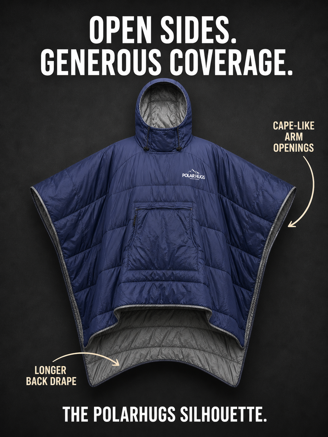 PolarHug™ | The Ultimate 3 in 1 Ultralight Warm Poncho